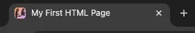 My First HTML Page